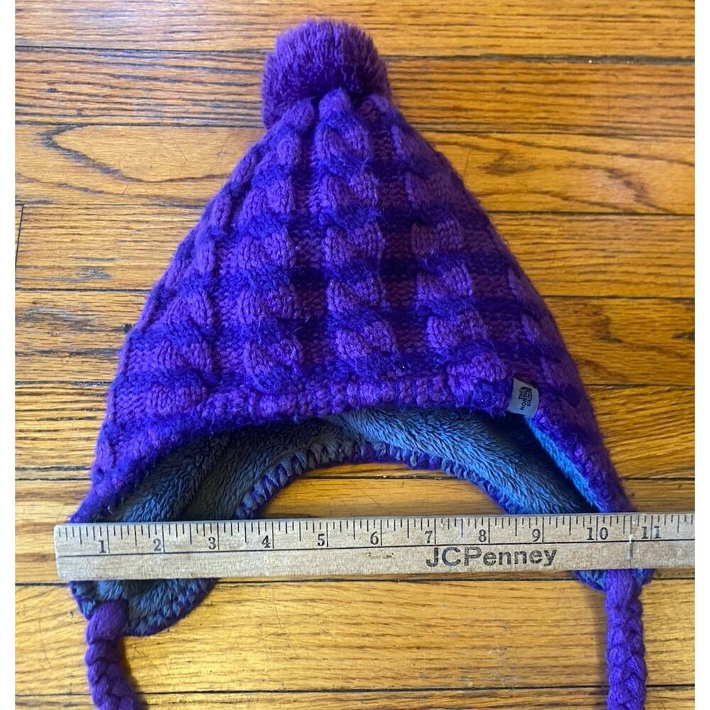 The North Face Beanie Hat Winter Unisex One Size Purple Black - Picture 4 of 6